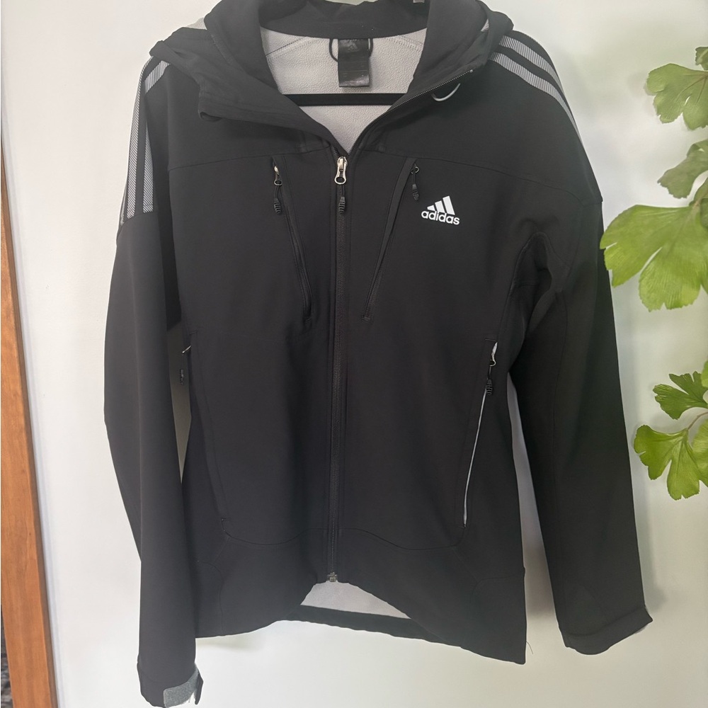 Adidas Black Hooded Jacket